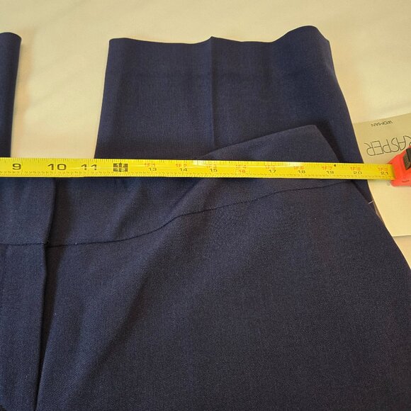 KASPER Women's Plus Size Tab Front Pant Sz: 16W  Navy - Picture 11 of 13